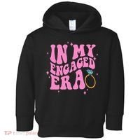 In My Engaged Era Groovy Bride Bachelorette Party Bridesmaid  Toddler Hoodie thumb 0