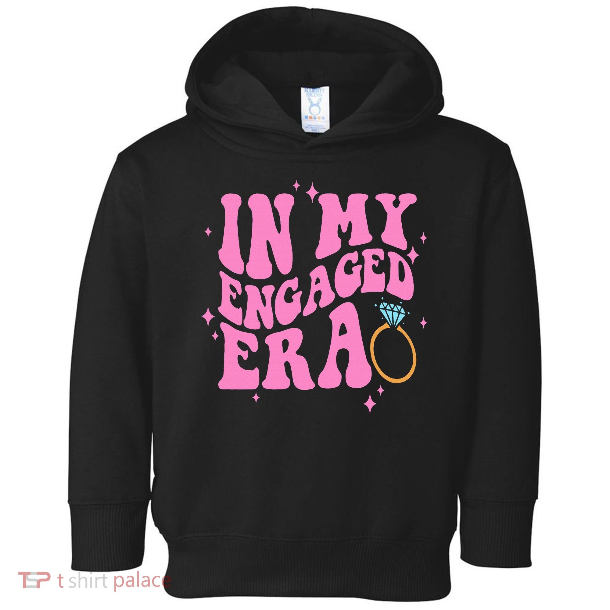 In My Engaged Era Groovy Bride Bachelorette Party Bridesmaid  Toddler Hoodie