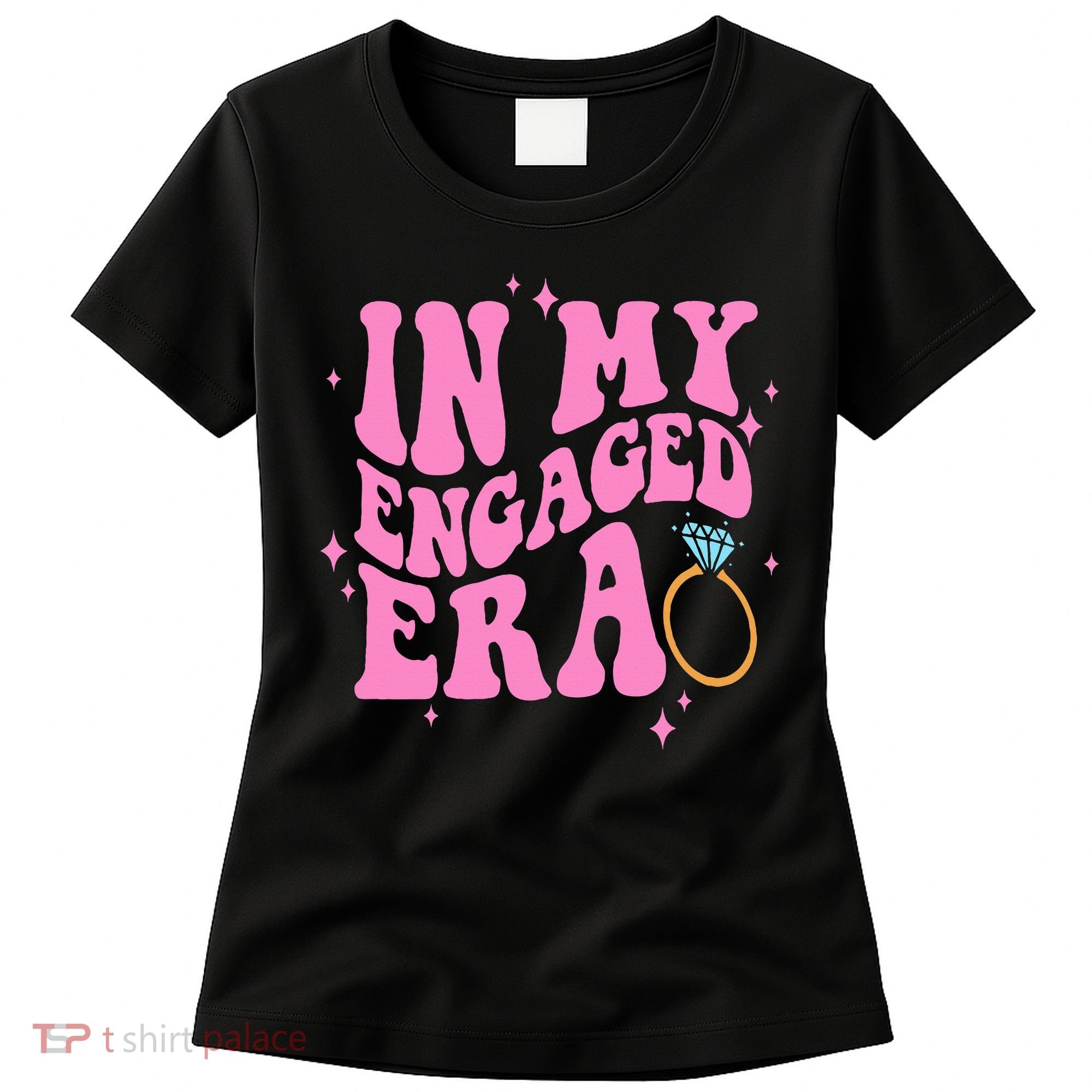 In My Engaged Era Groovy Bride Bachelorette Party Bridesmaid  Women's T-Shirt