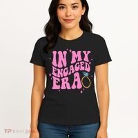 In My Engaged Era Groovy Bride Bachelorette Party Bridesmaid  Women's T-Shirt thumb 4
