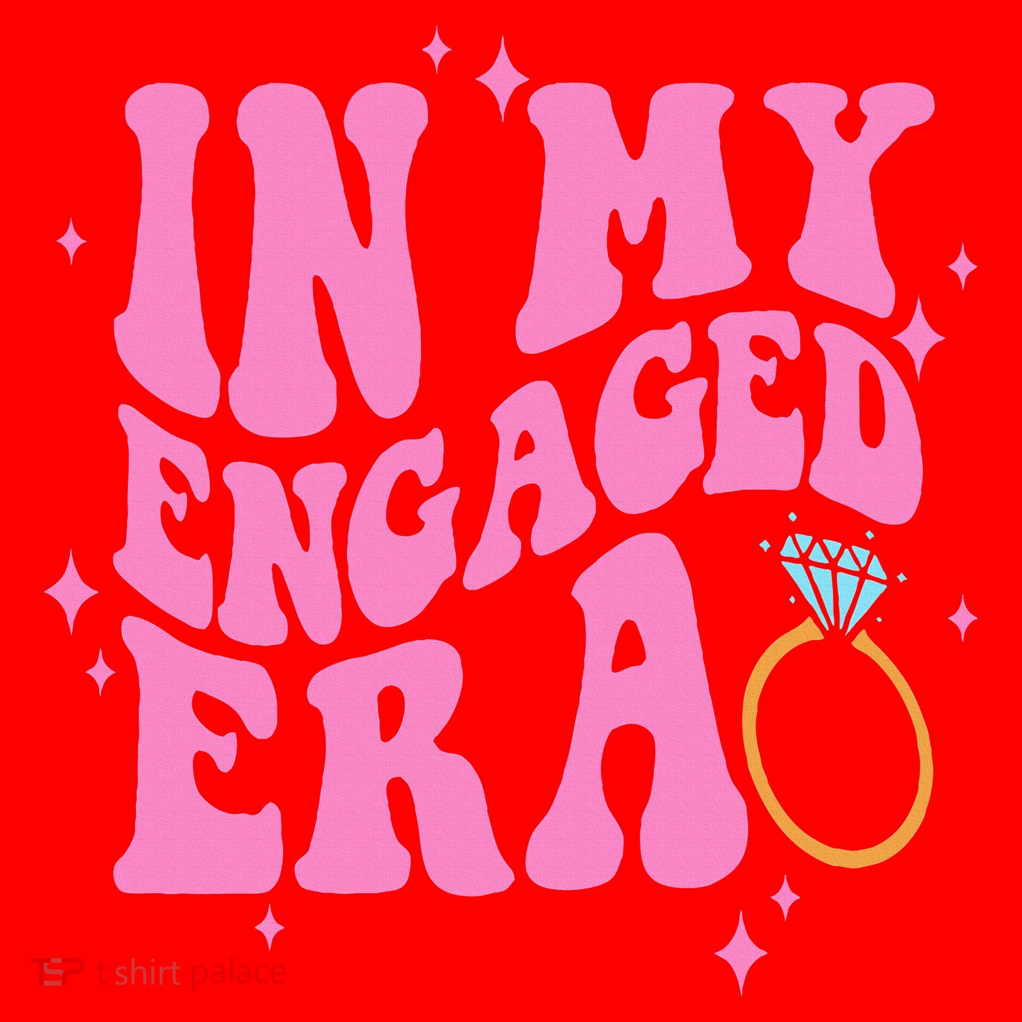 In My Engaged Era Groovy Bride Bachelorette Party Bridesmaid  Santa Hat