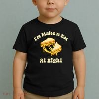 IM Makin Em At Night Meme Grilled Cheese Sandwich Fast Food Toddler T-Shirt thumb 2