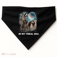 In My Feral Era Raccoon USA-Made Doggie Bandana thumb 0