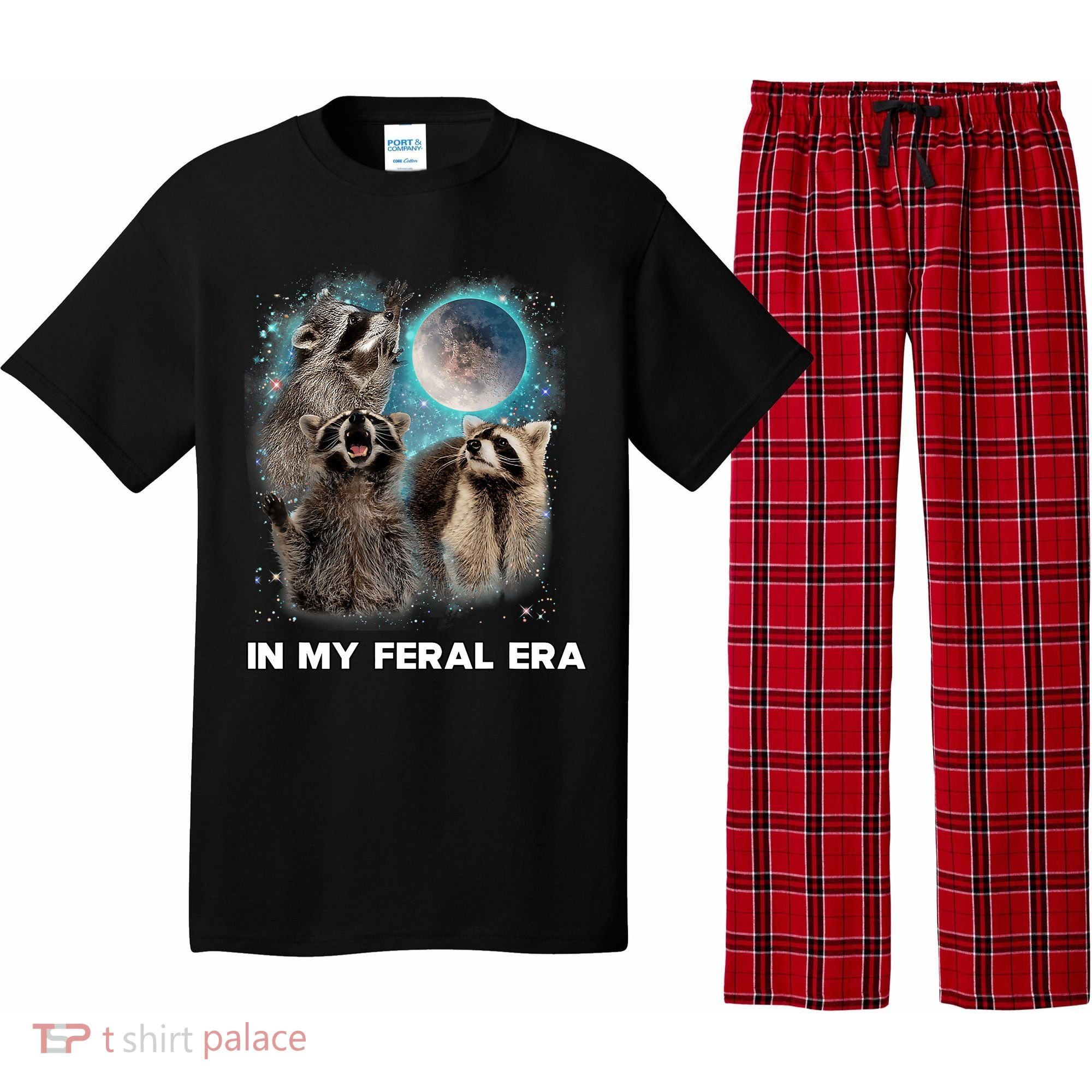 In My Feral Era Raccoon Pajama Set