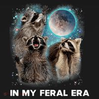 In My Feral Era Raccoon Women's Hoodie thumb 2