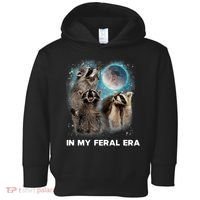 In My Feral Era Raccoon Toddler Hoodie thumb 0