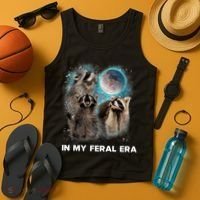 In My Feral Era Raccoon Tank Top thumb 4