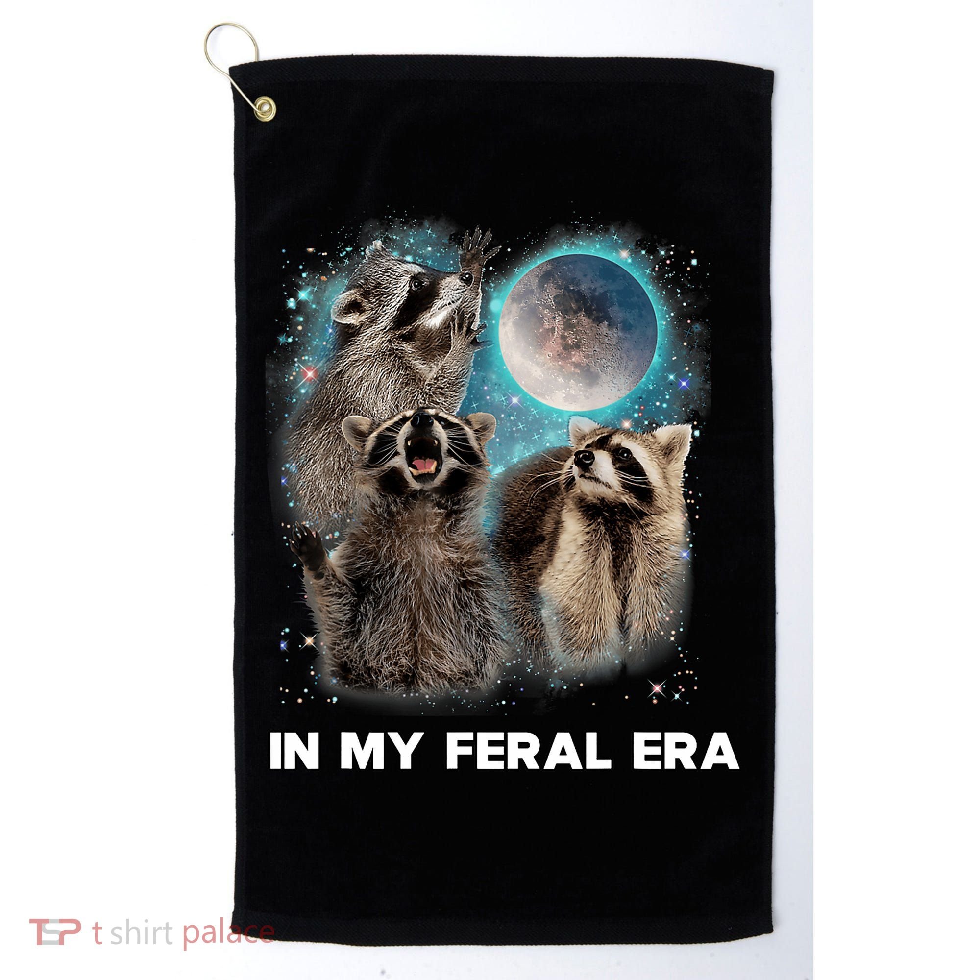 In My Feral Era Raccoon Golf Towel