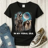 In My Feral Era Raccoon Women's T-Shirt thumb 3