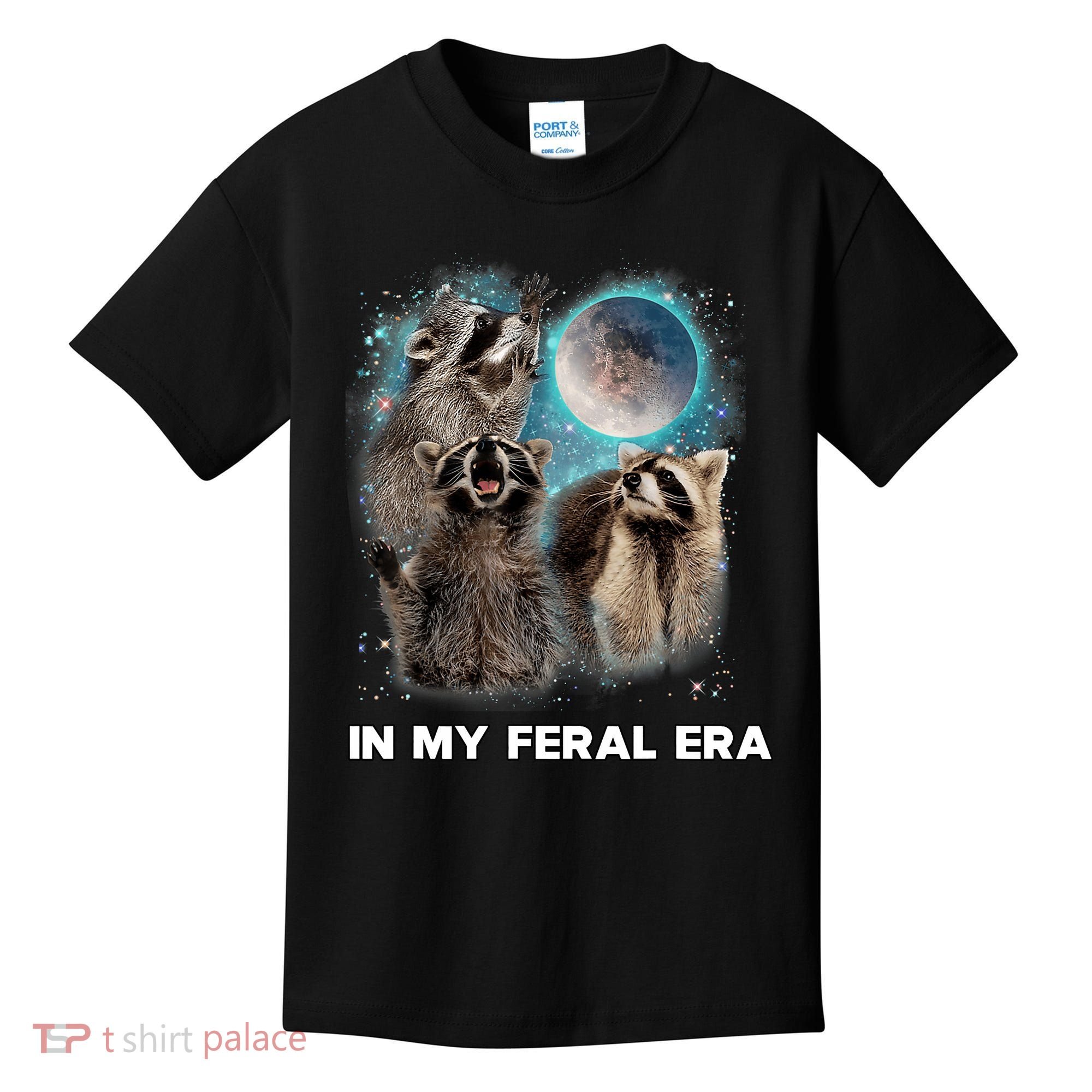 In My Feral Era Raccoon Kids T-Shirt