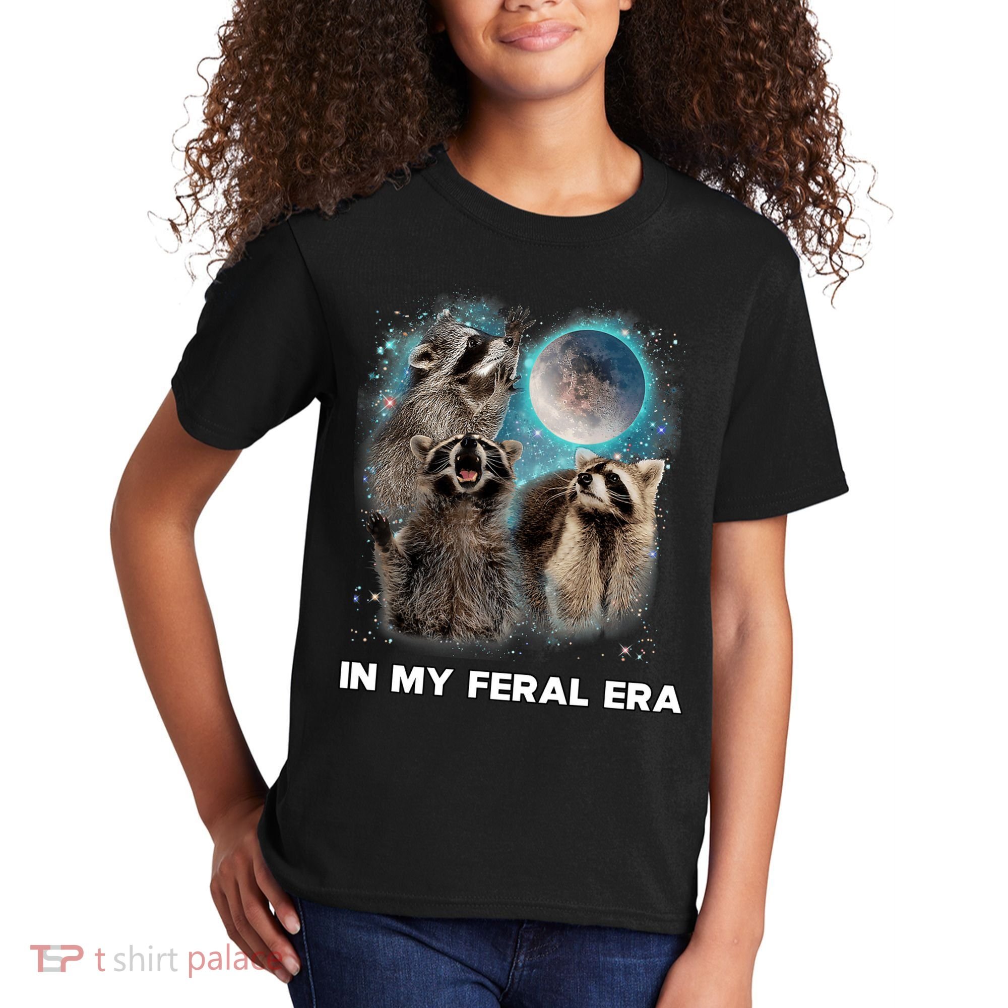 In My Feral Era Raccoon Kids T-Shirt
