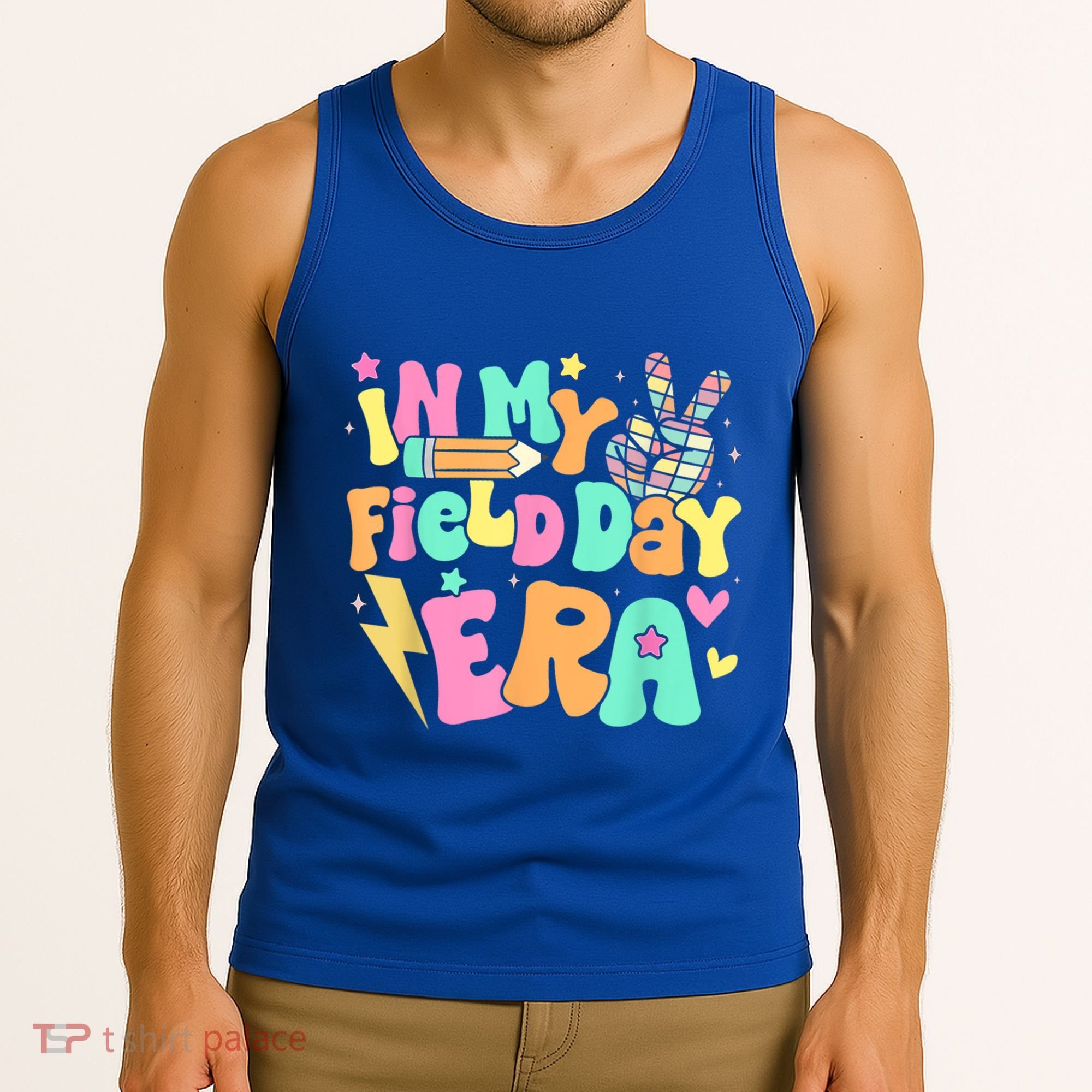 In My Field Day Era Groovy Field Day Meaningful Gift For Teacher Gift Tank Top