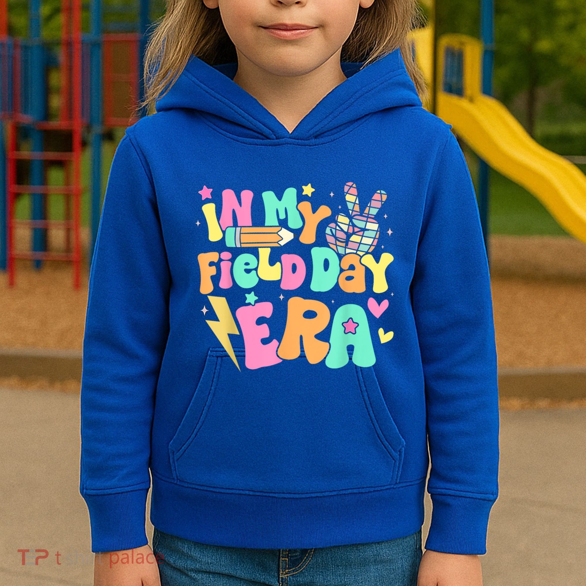 In My Field Day Era Groovy Field Day Meaningful Gift For Teacher Gift Kids Hoodie