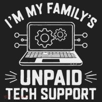 IM My FamilyS Unpaid Tech Support Women's Sweatshirt thumb 2