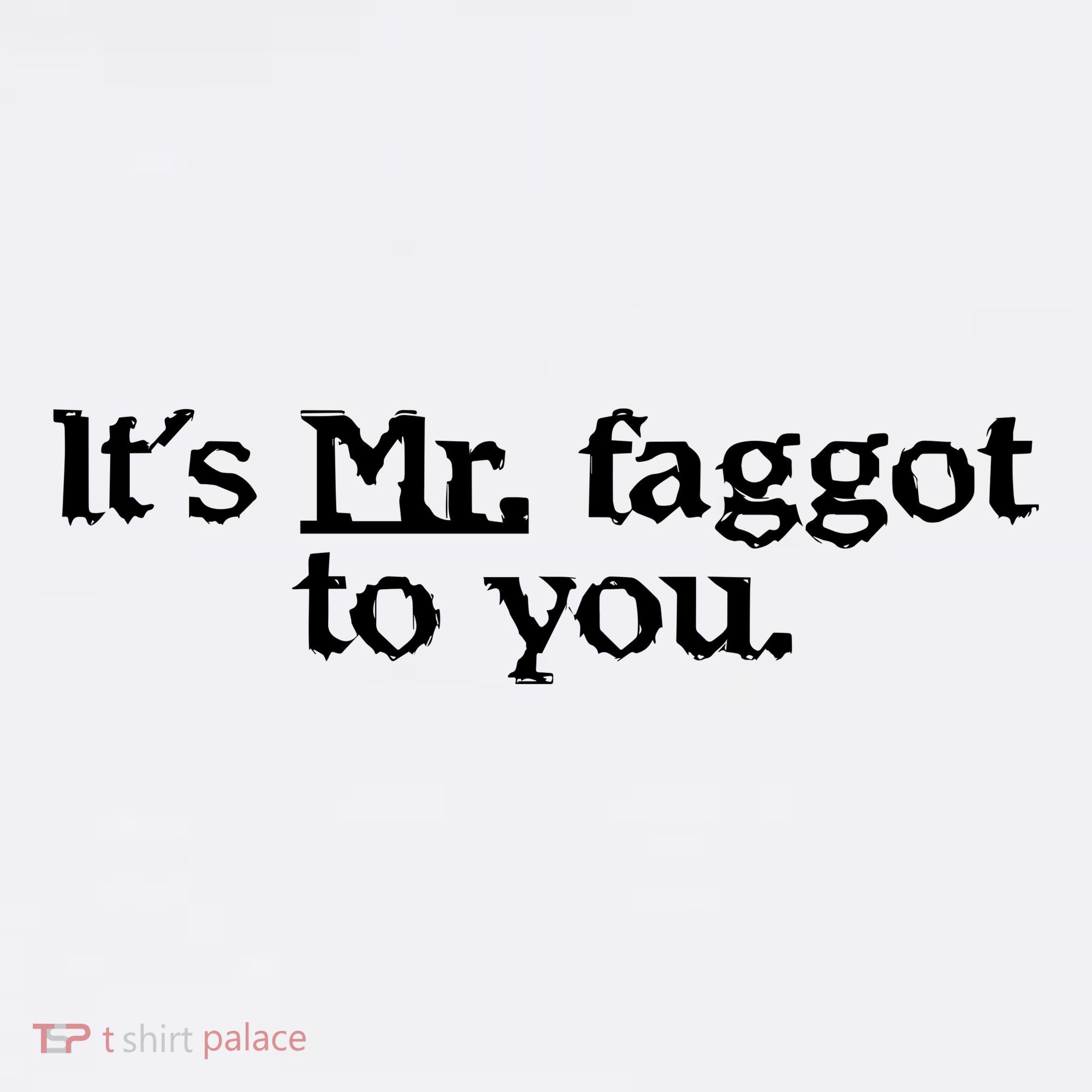 ItS Mr. Faggot To You Kids T-Shirt