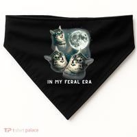 In My Feral Era Cat USA-Made Doggie Bandana thumb 0