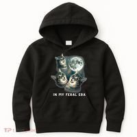 In My Feral Era Cat Kids Hoodie thumb 0