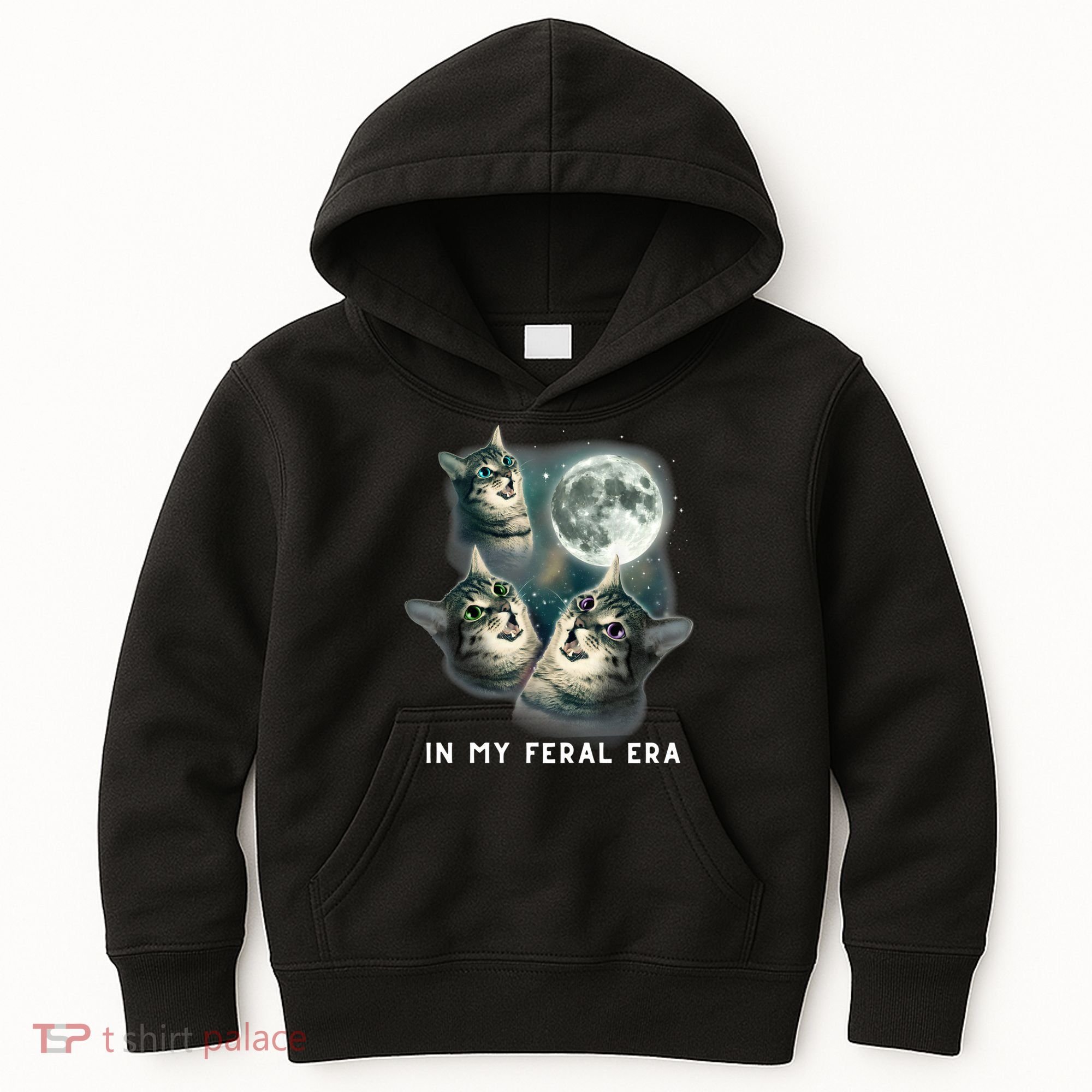 In My Feral Era Cat Kids Hoodie