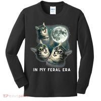 In My Feral Era Cat Kids Long Sleeve Shirt thumb 0