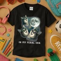 In My Feral Era Cat Kids T-Shirt thumb 3