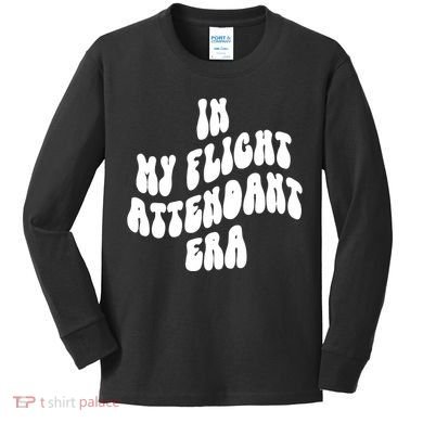 In My Flight Attendant Era Kids Long Sleeve Shirt