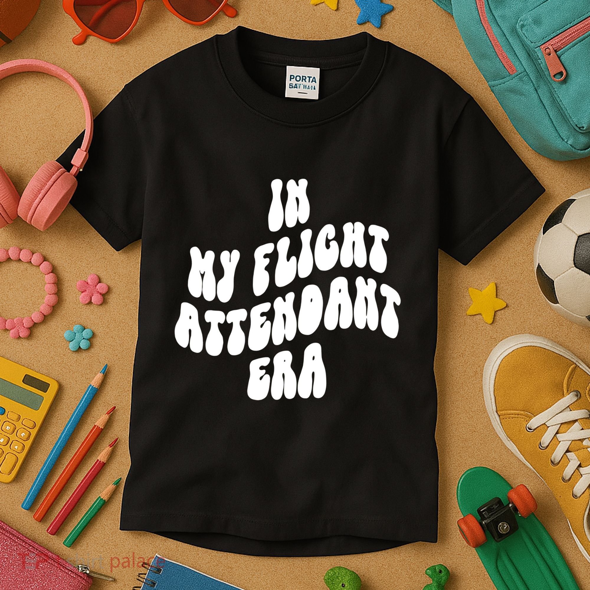 In My Flight Attendant Era Kids T-Shirt