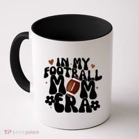 In My Football Mom Era Hearts Coffee Mug thumb 0