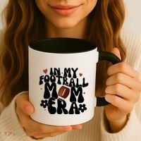 In My Football Mom Era Hearts Coffee Mug thumb 3