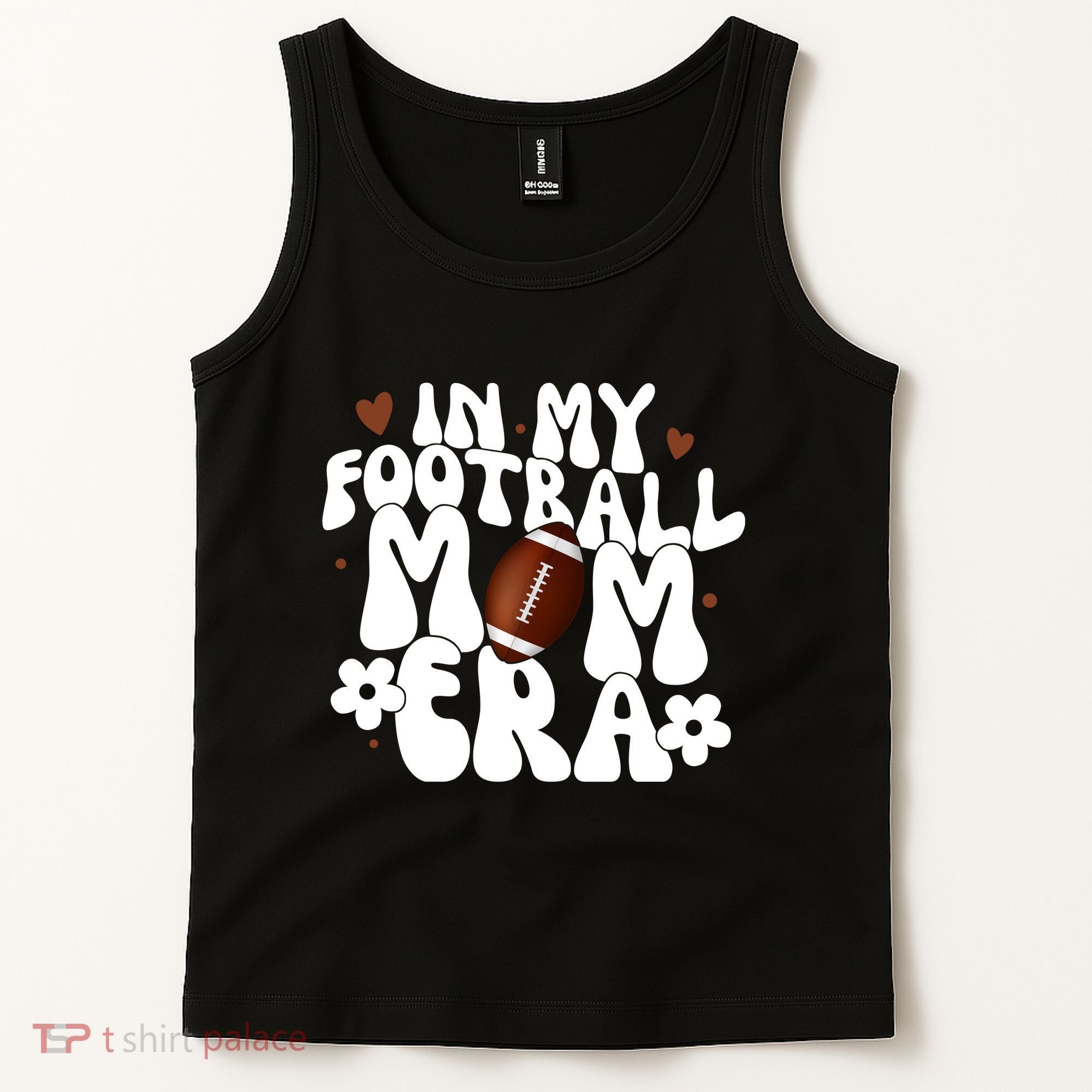 In My Football Mom Era Hearts Tank Top