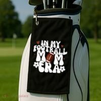 In My Football Mom Era Hearts Golf Towel thumb 2