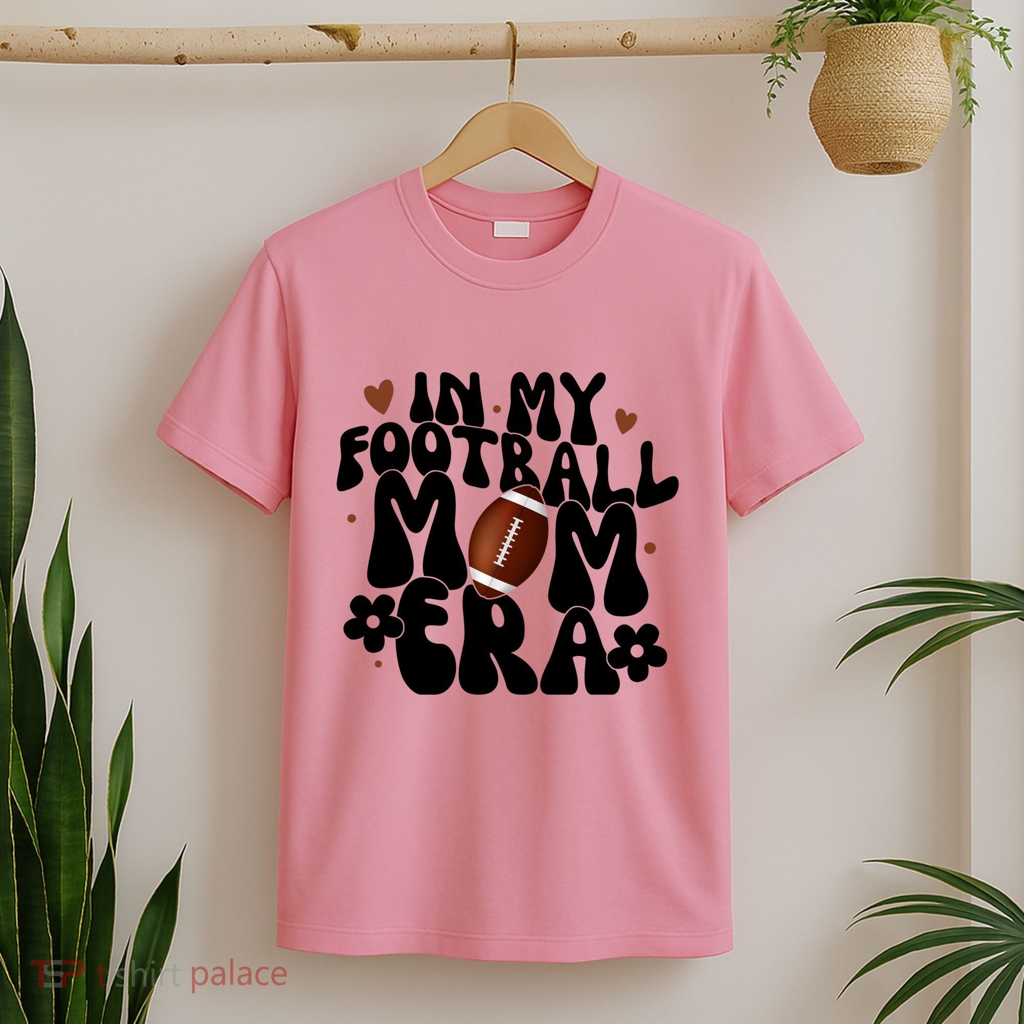 In My Football Mom Era Hearts T-Shirt