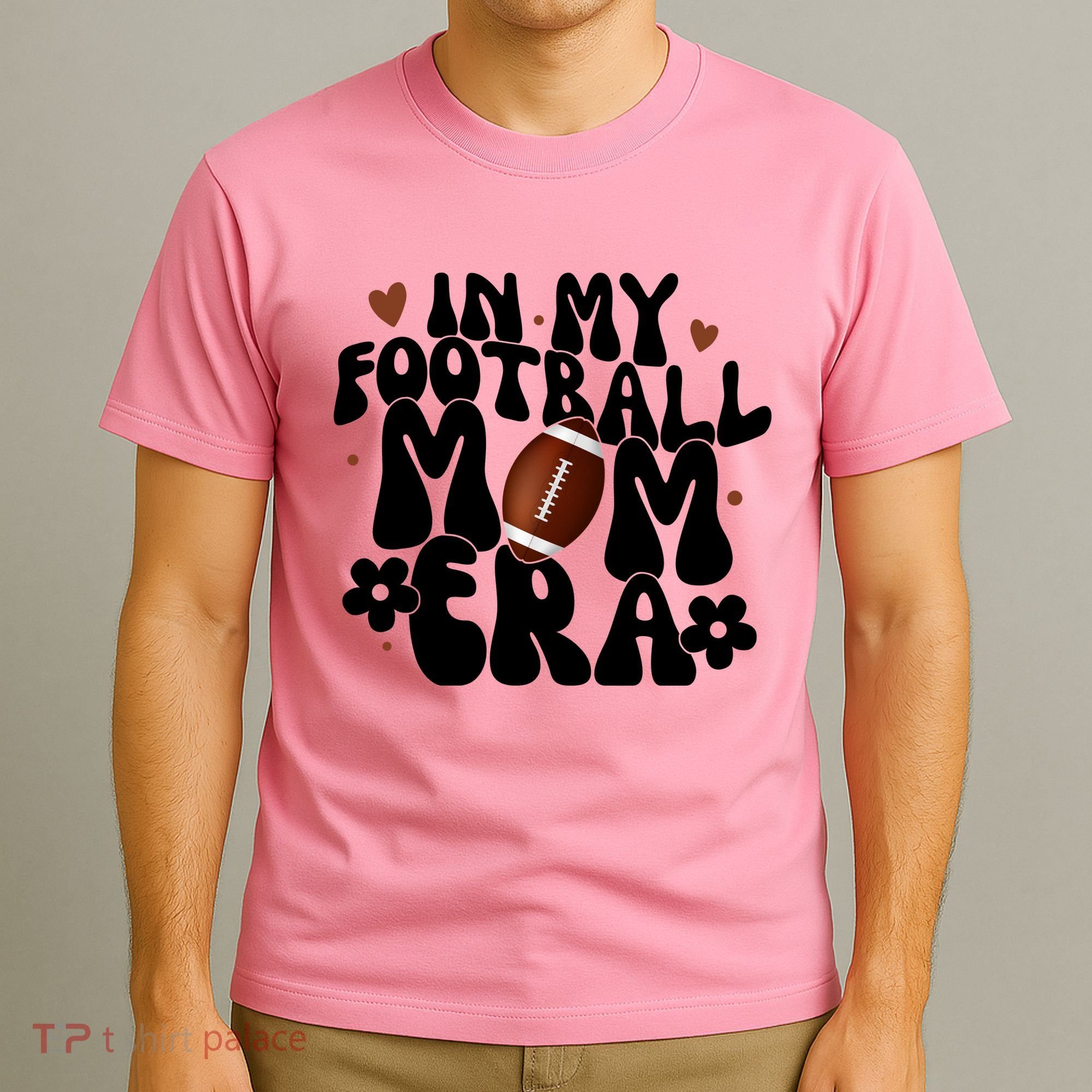 In My Football Mom Era Hearts T-Shirt