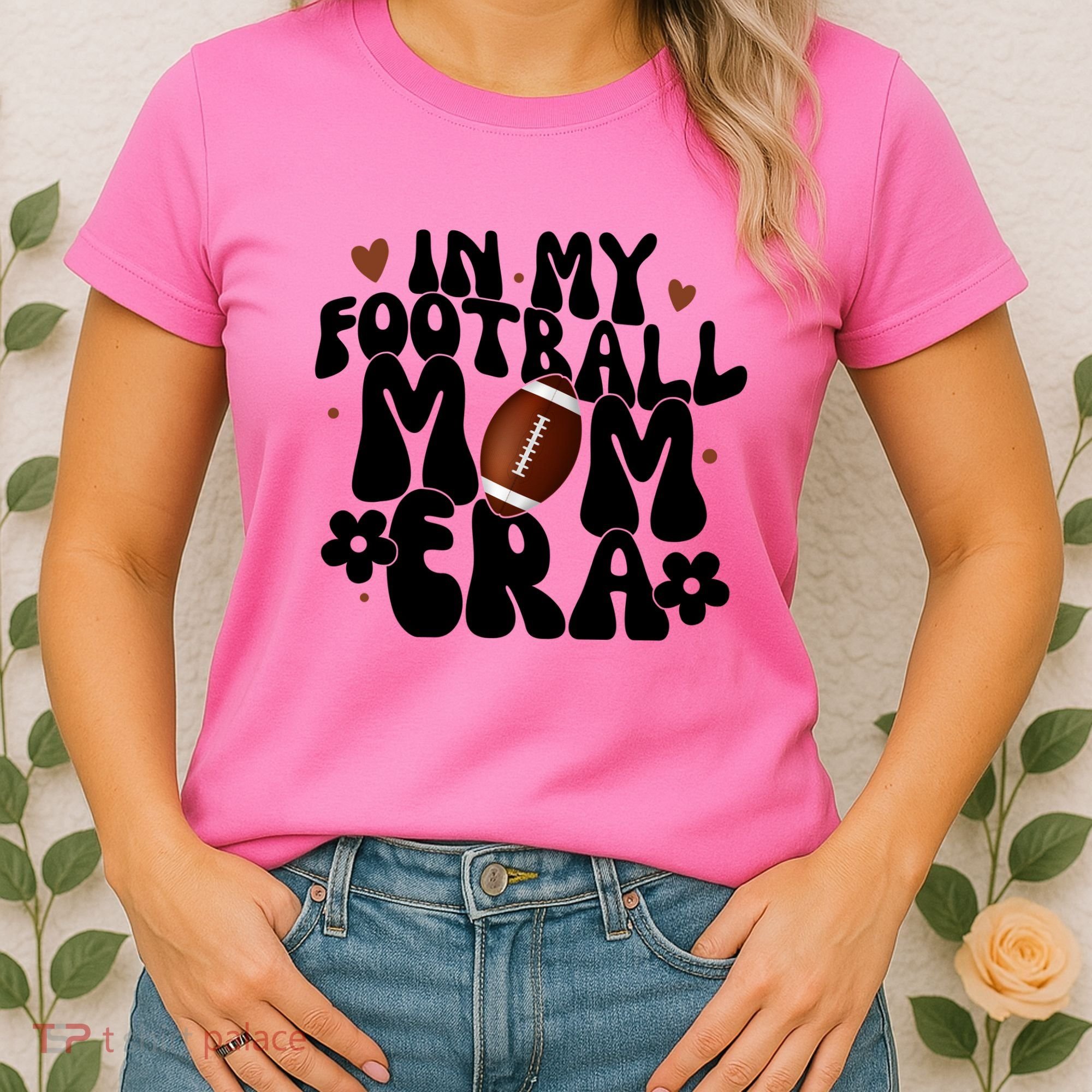 In My Football Mom Era Hearts Women's T-Shirt