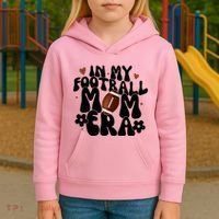 In My Football Mom Era Hearts Kids Hoodie thumb 3