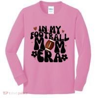 In My Football Mom Era Hearts Kids Long Sleeve Shirt thumb 0