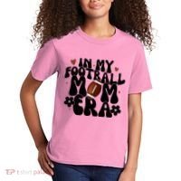 In My Football Mom Era Hearts Kids T-Shirt thumb 2