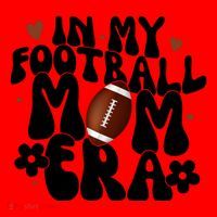 In My Football Mom Era Hearts Santa Hat thumb 1