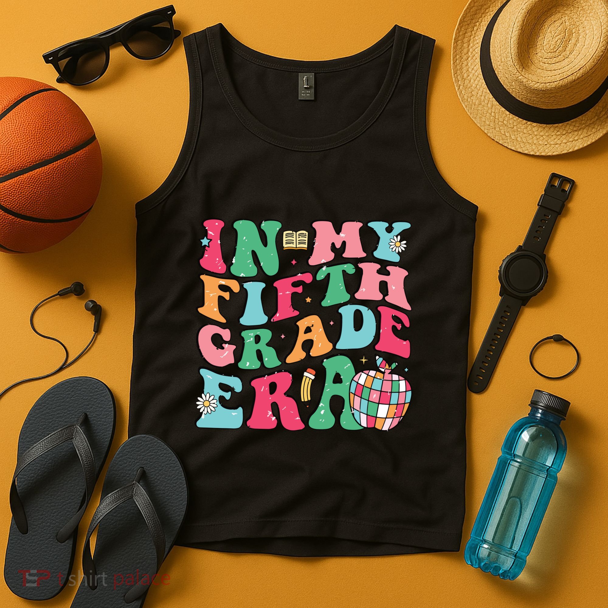 In My Fifth Grade Era Back To School First Day Of School Tank Top