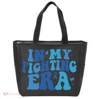 In My Fighting Era Colon Cancer Warrior Tote Bag thumb 0
