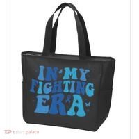 In My Fighting Era Colon Cancer Warrior Tote Bag thumb 3