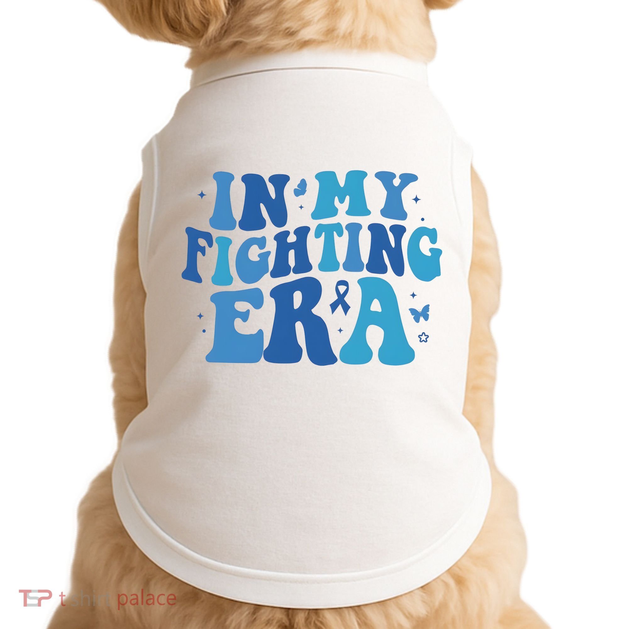 In My Fighting Era Colon Cancer Warrior Doggie Tank