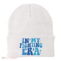 In My Fighting Era Colon Cancer Warrior Beanie thumb 0