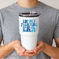In My Fighting Era Colon Cancer Warrior Tumbler thumb 2
