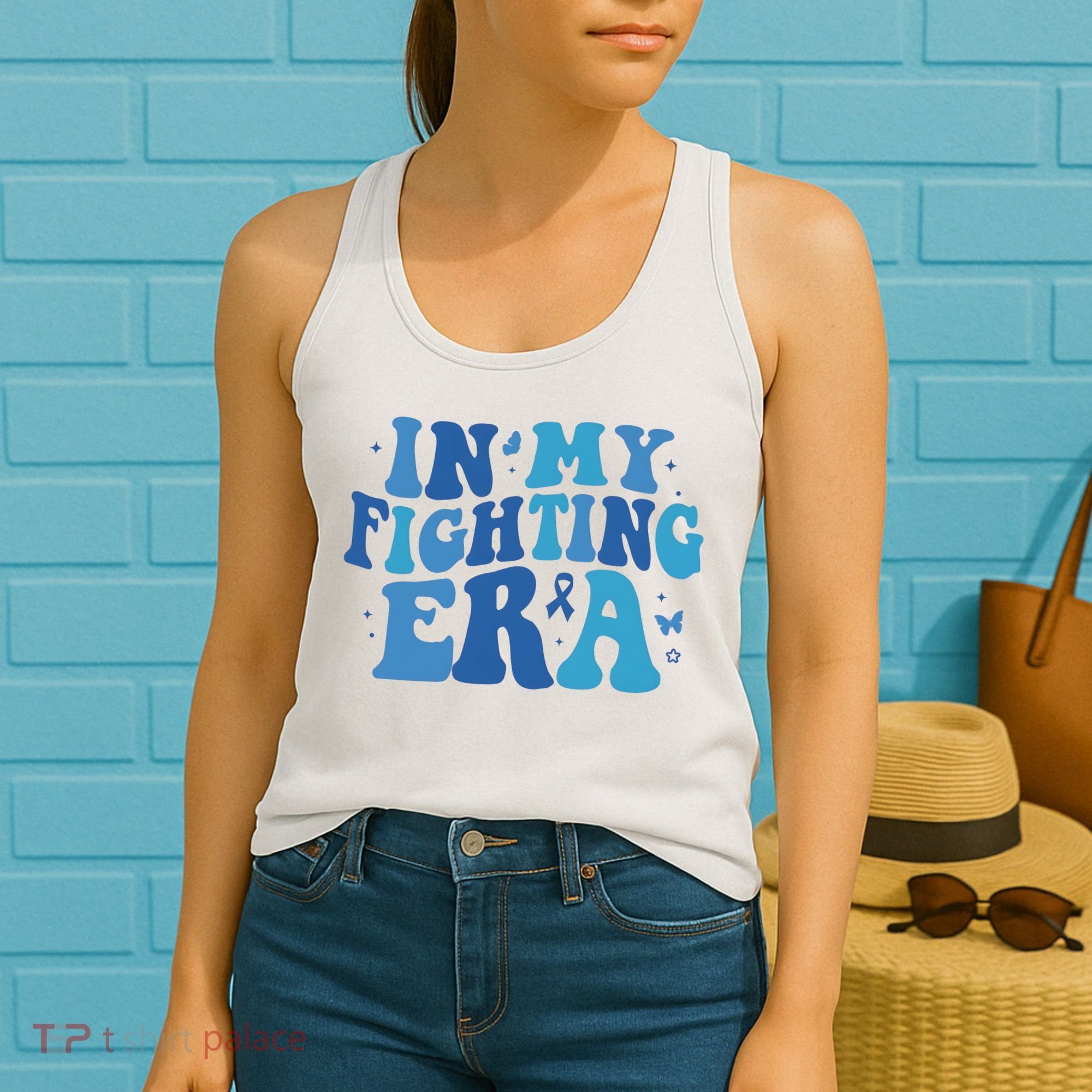 In My Fighting Era Colon Cancer Warrior Women's Tank Top