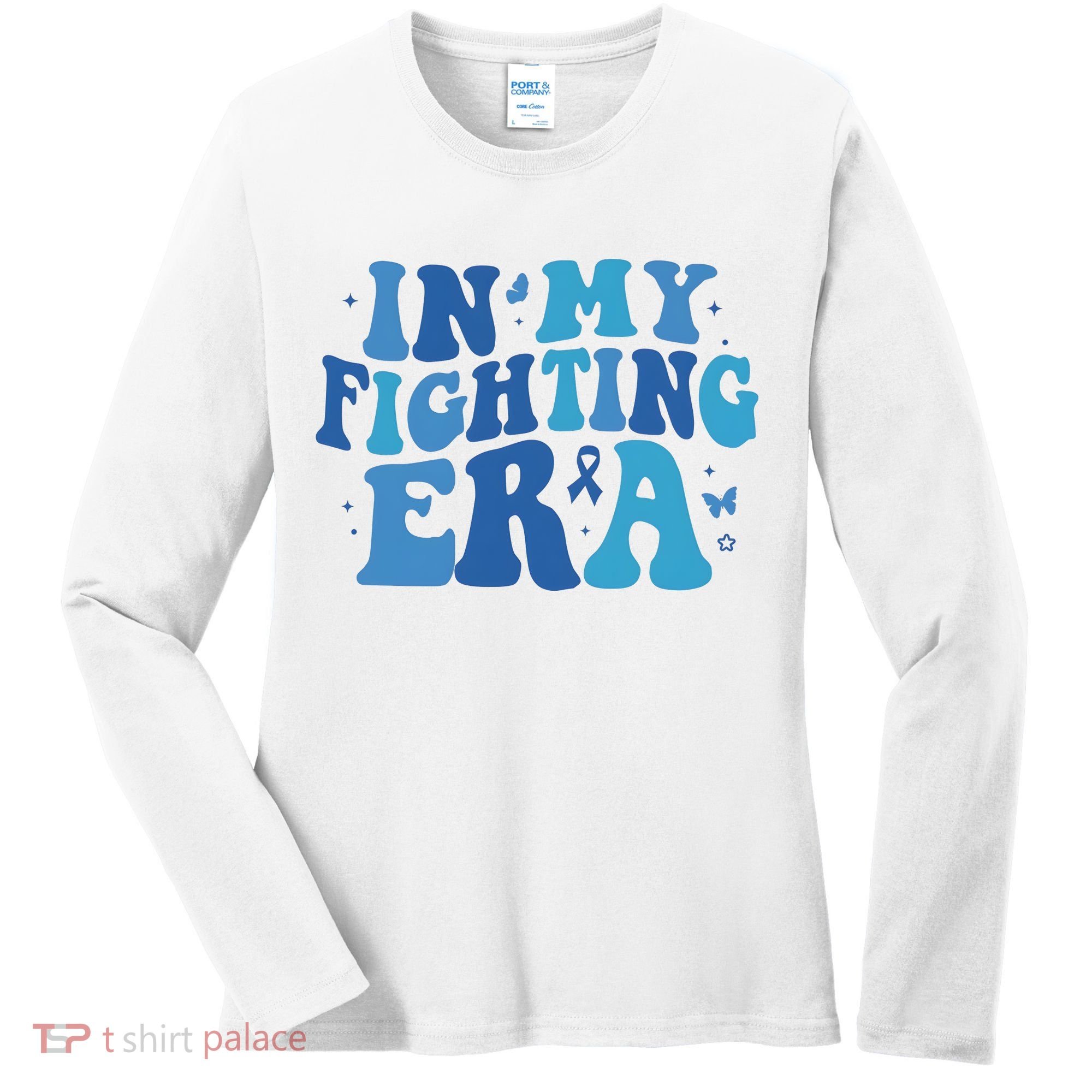 In My Fighting Era Colon Cancer Warrior Women's Long Sleeve Shirt