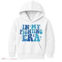 In My Fighting Era Colon Cancer Warrior Kids Hoodie thumb 0