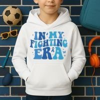 In My Fighting Era Colon Cancer Warrior Kids Hoodie thumb 2