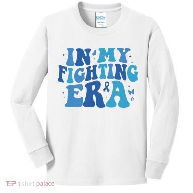 In My Fighting Era Colon Cancer Warrior Kids Long Sleeve Shirt