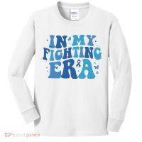 In My Fighting Era Colon Cancer Warrior Kids Long Sleeve Shirt thumb 0