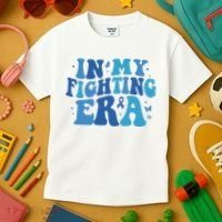 In My Fighting Era Colon Cancer Warrior Kids T-Shirt thumb 3